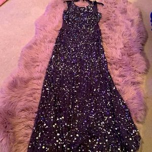 Gray sequins dress
